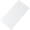 thumbnail image 1 of Foldable Silicone Bathtub Mat: Jumbo Size Heavy Duty Safety Bath Mat for Tub Without Suction Cups Non Slip Bath & Shower Mat for Textured, Reglazed, Refinished Tub (White, 35.8 x 17.7), 1 of 13