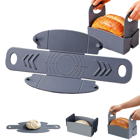 Foldable Silicone Bread Mat & Proofing Basket with Handles – 2-in-1 Baking Sling
