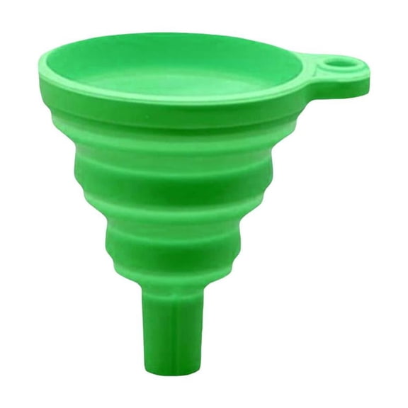 Foldable Silicone Car Funnel, Food Grade BPA-Free, Heat Resistant for Liquid Transfer