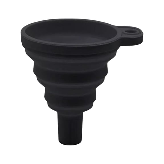 Foldable Silicone Car Funnel, Heat-Resistant, Universal Fit, 3.94 Inch Diameter