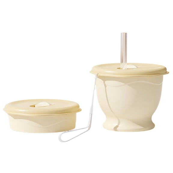 Foldable Silicone Coffee Cup Color A with Straw and Carrying Loop Collapsible Flat for Easy Storage in Bags or Pockets