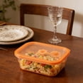 thumbnail image 1 of Foldable Silicone Food Storage Container, Leak Resistant Kitchen Storage Box, Collapsible Lunch Organizer, Portable Food Preservation Container For Camping Travel And Home Use, 1 of 6