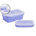 thumbnail image 1 of Foldable Silicone Lunch Box, Compact 350ml Food Container, Heat-Resistant Bento Box for Office Use, 1 of 4