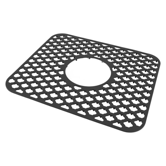 Foldable Silicone Sink Protector Mat, Heat  Non-Slip Kitchen Sink Liner, 13.6 x 11.6 Inch, Food Grade Drain Cover for Stainless Steel & Porcelain Sinks