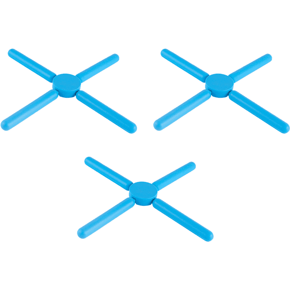 Foldable Silicone Trivets, Non-Slip Collapsible Cross Compact Design Expandable Silicone Pot Holder