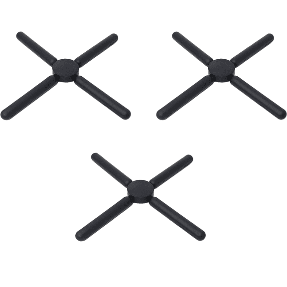 Foldable Silicone Trivets, Non-Slip Collapsible Cross Compact Design Expandable Silicone Pot Holder