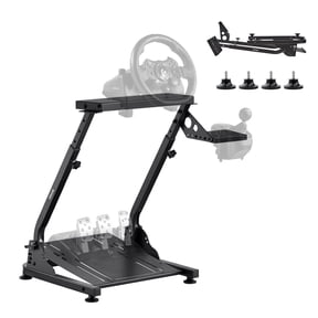 Adjustable Foldable Racing Wheel Stand - Compatible with Logitech G29 G27 G920 G923 & Thrustmaster T300RS T248 TS-PC, Pedals Not Included