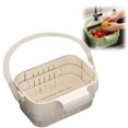 thumbnail image 1 of Foldable Sink Drain Basket With Food Strainer Hanging Kitchen Filter Multi-functional Faucet Storage Rack Draining Vegetable Basket, 1 of 9