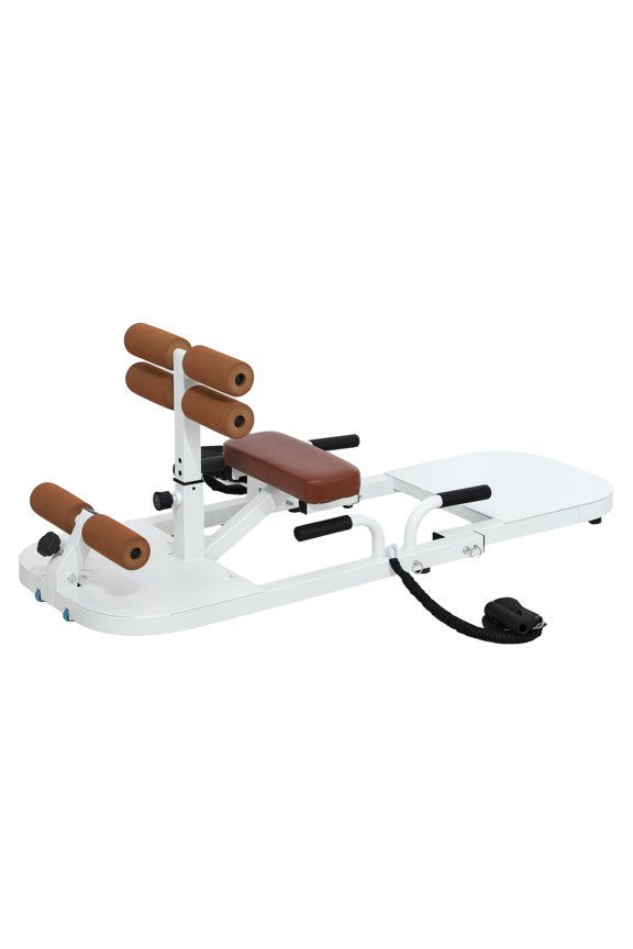 Foldable Sissy Squat Machine, Hip Thrust Machine, Glute Workout Equipment, Push Up Stand, Home Gym, White