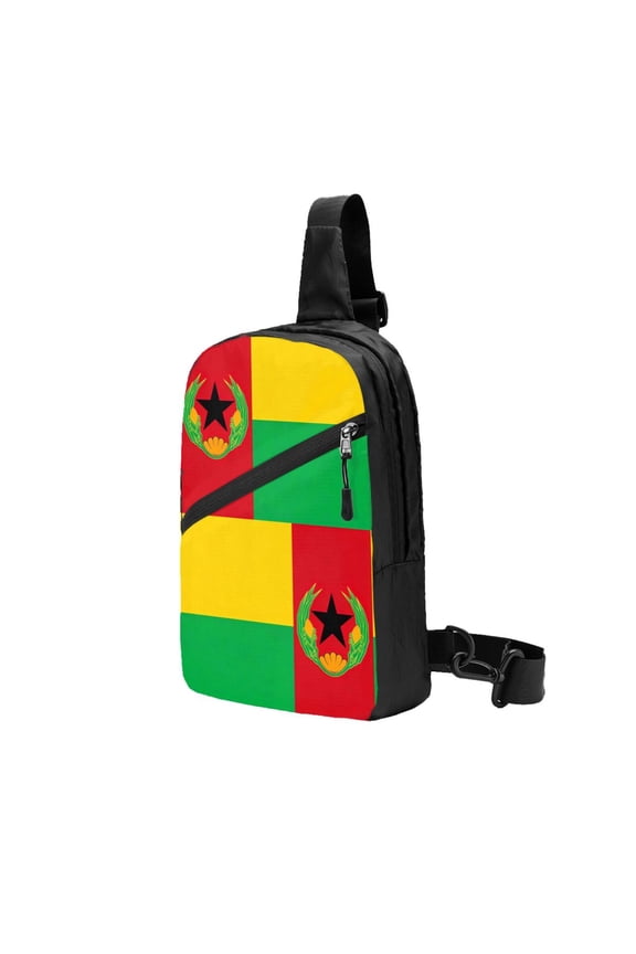 Foldable Sling Backpack Packable Daypack Cape Verde Flag Collapsible Crossbody Shoulder Bag