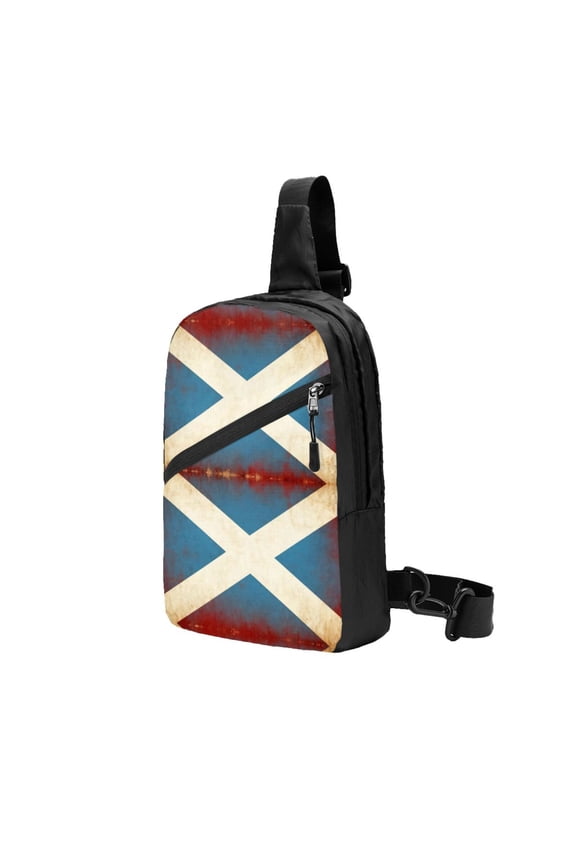 Foldable Sling Backpack Packable Daypack Flag Of Scotland Collapsible Crossbody Shoulder Bag