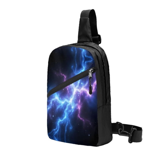 Foldable Sling Backpack Packable Daypack Universe Nebula Galaxy Collapsible Crossbody Shoulder Bag