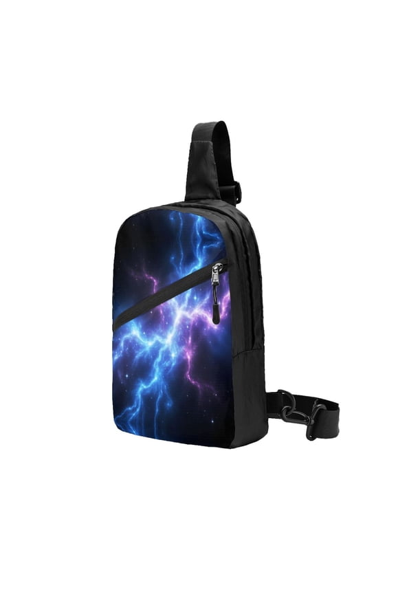 Foldable Sling Backpack Packable Daypack Universe Nebula Galaxy Collapsible Crossbody Shoulder Bag