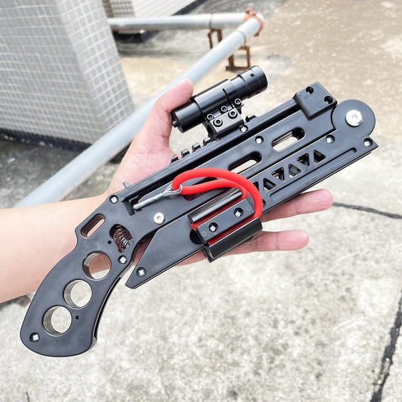Foldable Slingshot Set - High-Precision Hunting & Archery with Compact Folding Design, Portable Slingshot for Shooting & Outdoor Adventures