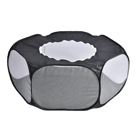 Foldable Small Animals Cage Hamster Rabbit indoor and outdoor Black