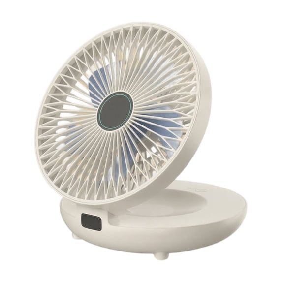 Foldable Small Desk Fan Wall Mount Portable Personal Fan 3 Speed Adjustable 90 Degree Tilt Silent Foldable Cooling Fan for Bedroom Home Office Travel White 1 Pack