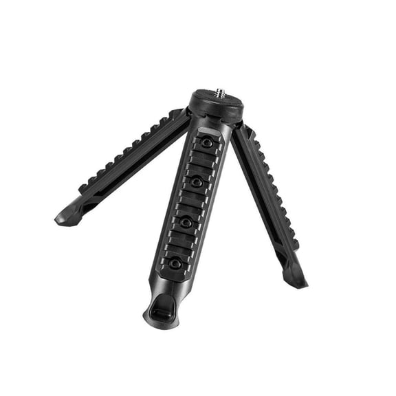 Foldable Small Flashlight Tripod Base Lightweight Plastic Construction Lighting Accessory for Camping Hiking Adventures