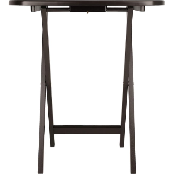 Foldable Snack Table Set of 2, 25" Oversized Coffee Tables  Easy Setup, No Assembly Needed for Living Room, Sofa & Compact Spaces