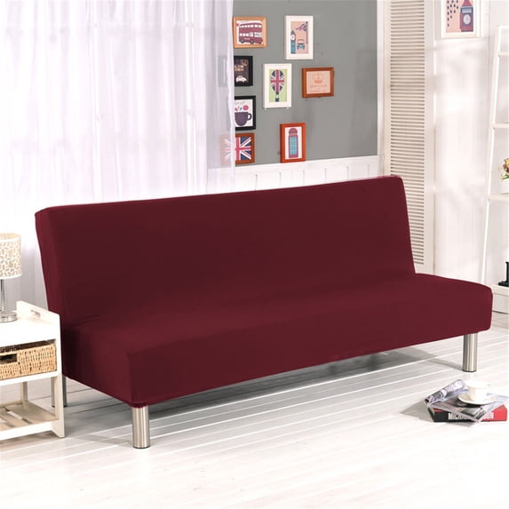 Foldable Sofa Cover, Stretch Polyester Elastic Slipcover, All-Inclusive Futon Protector for Living Room