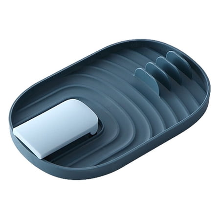 Foldable Spatula Spoon Rack with Lid Holder | Kitchen Utensil Organizer | Hanging Storage for Spoons, Spatulas & Lids | 18x11.5x1.5cm | Space-Saving Design