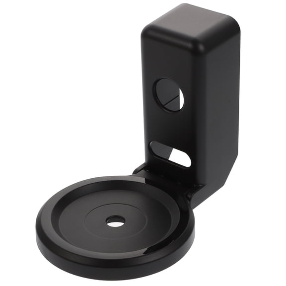 BEADCEST 1Pc Punch Free Speaker Wall Rack Black Wall Mounted Storage Bracket for Home Office Use