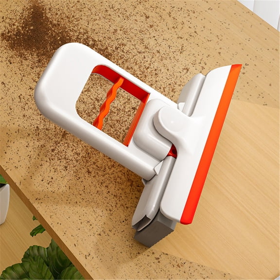 Foldable Sponge Mop with 360 Swivel Head and Replaceable Pads for Dry and Wet Floor Cleaning