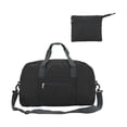 thumbnail image 1 of Foldable Sports Gym Bag with Shoe Compartment, Lightweight Travel Duffle for Workout and Weekend Trips,Black-45x30x12cm, 1 of 7
