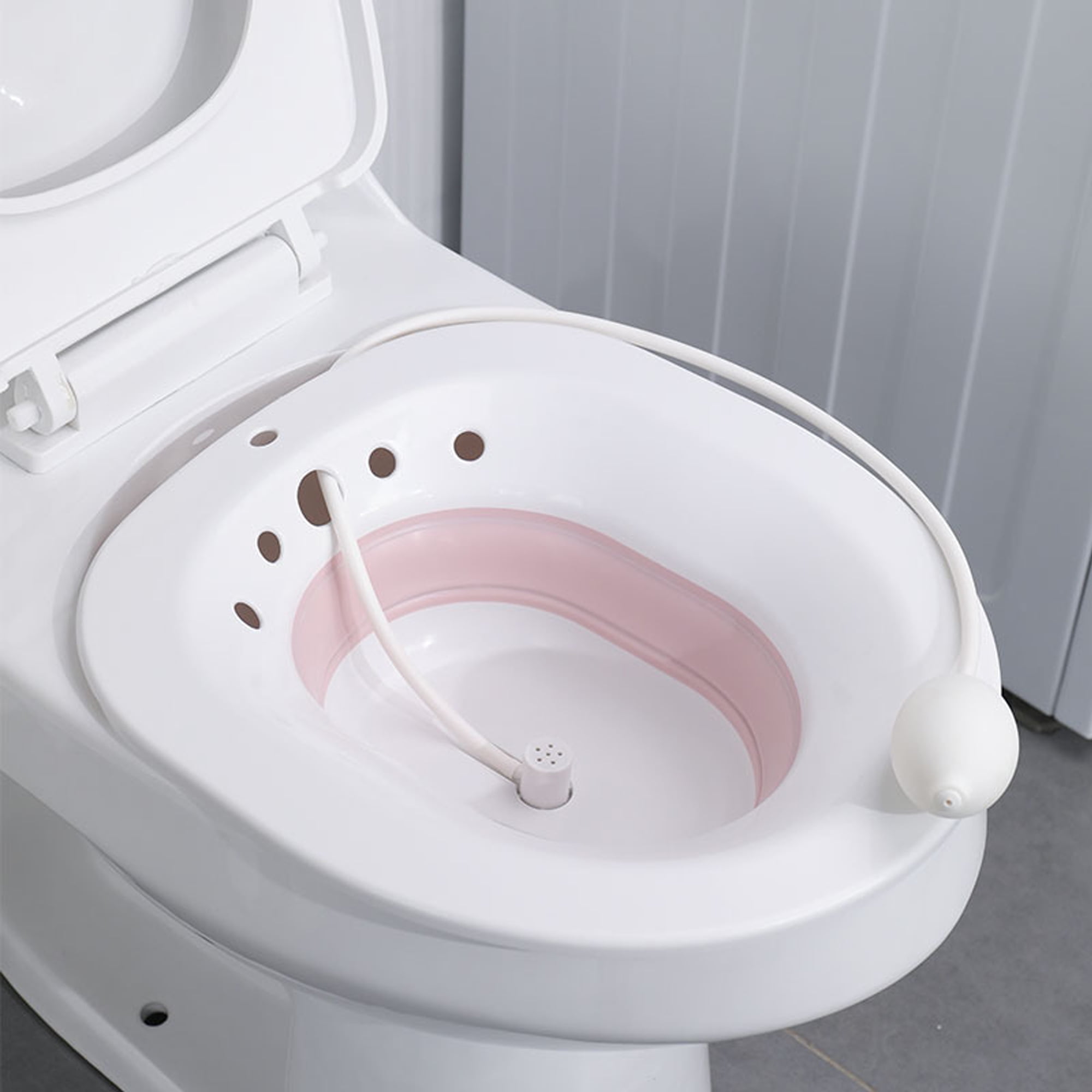Foldable Squat Free Sitz Bath,Sitz Bath for Toilet Hemorrhoids