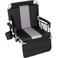 thumbnail image 1 of Foldable Stadium Seat Portable Folding Stadium Chairs Padded Bleacher Seat Cushion Bleacher Chair with Armrest and Cup Holder, 1 of 8