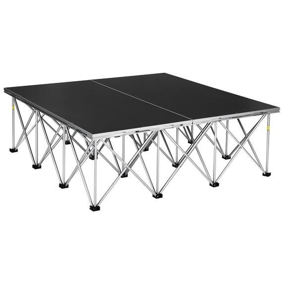 Mini Stage Ramp Portable Stage Platform 48in, Folding Events Stages Performance Deck ...