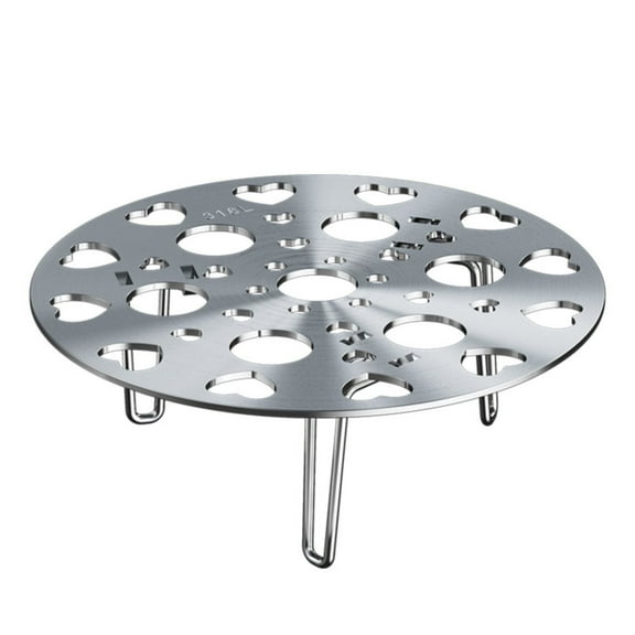 Foldable Stainless Steel Egg Steamer Rack Trivet Pot Holder Vegetable Steamer Plate For Kitchen Cooking