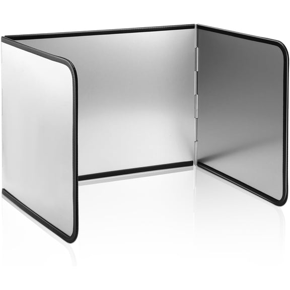 Foldable Stainless Steel Splatter Guard, 3-Sided Oil Splash Protector for Stove Top, Non-stick Pan Backsplash, Easy to Clean and Store