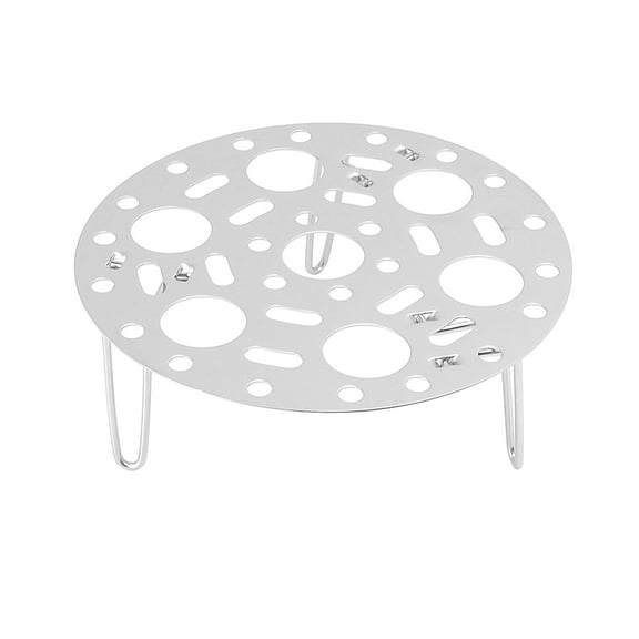 Foldable Stainless Steel Steaming Rack, Multi-Level Cooking Stand for Pots & Pans - Silver