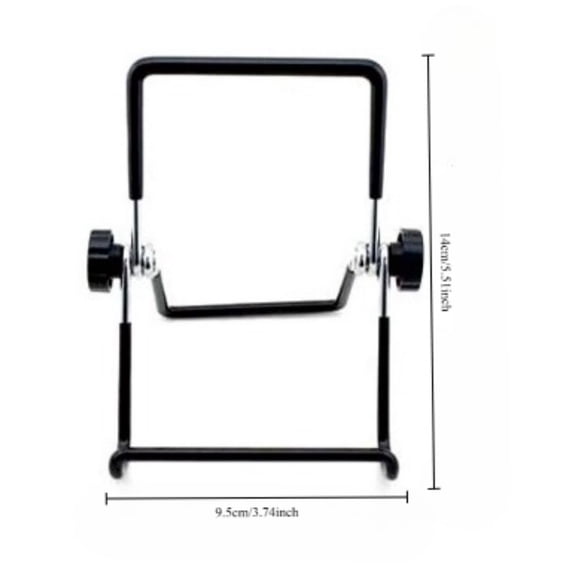 Foldable Stainless Steel Tablet Stand for Desk, Adjustable Portable Wire Frame Phone & Tablet Holder, Lightweight Desktop Stand for iPad, Smartphones, Study, Work & Home