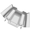 thumbnail image 1 of Foldable Stainless Steel Toolboxes Storage Tool Holder Carriers Perfect For Home Projects Automotive Repairs, 1 of 16