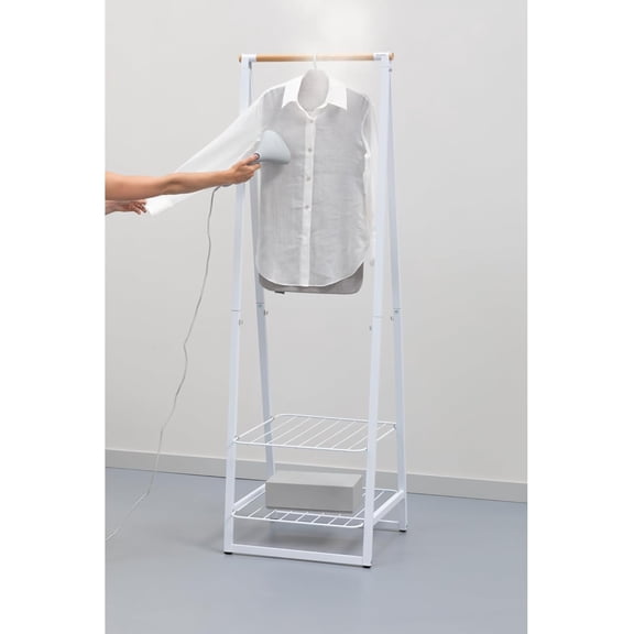 Foldable Steam Board for High Pressure Clothes Steaming - Solid Heat Resistant Surface with Hanging Hook - 36 x 16 Inches - Gray