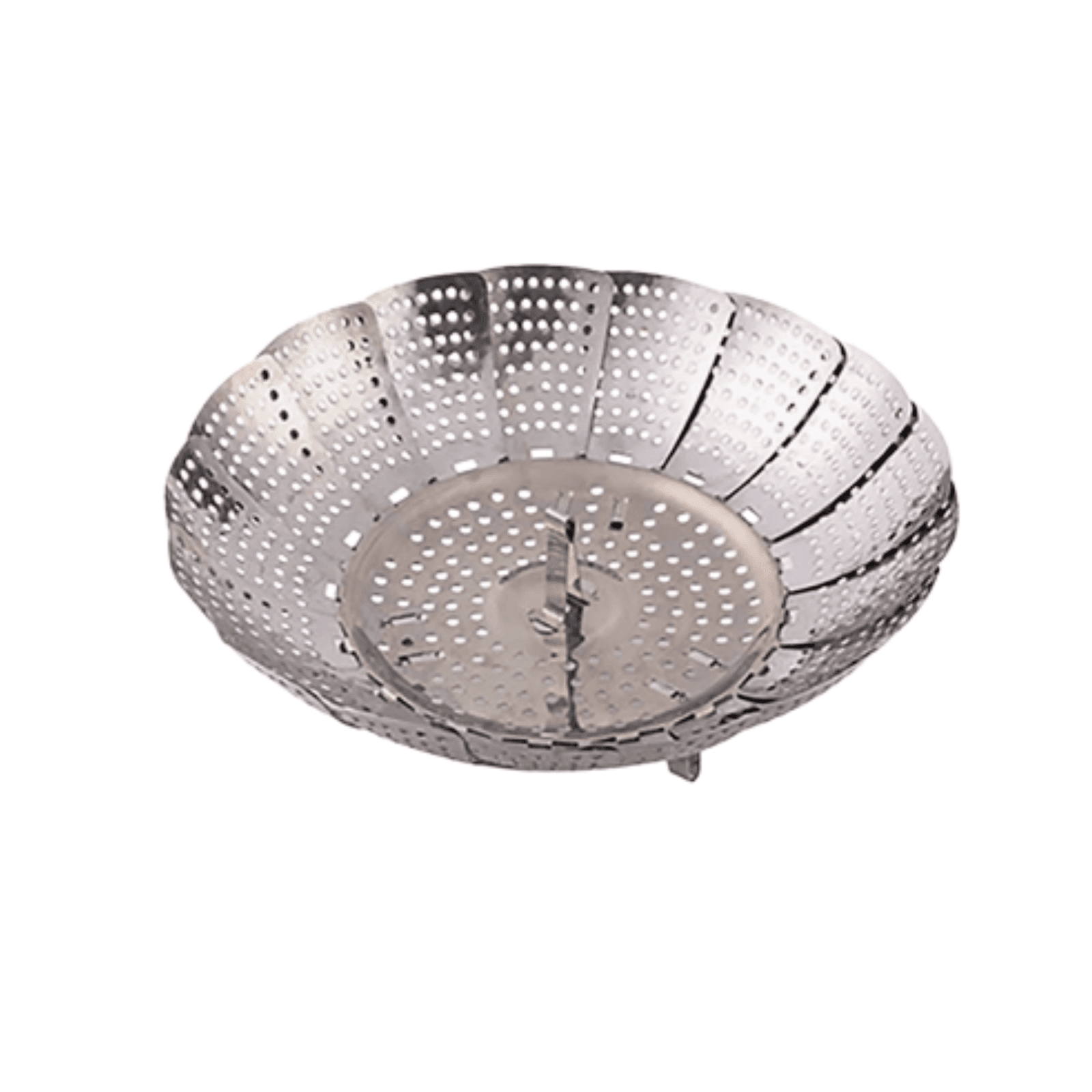Foldable Steamer Basket, Large Stainless Steel Adjustable Steaming Rack ...
