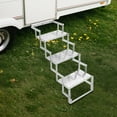 thumbnail image 1 of Foldable Step Ladder 3 Steps Folding Scissor Stairs Aluminum Alloy for RV/Camper, 1 of 17