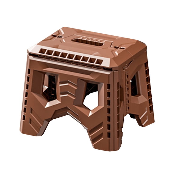 Foldable Step Stool 8 Inch - Portable Stool for Home & Outdoor, Non- Kitchen Bathroom Garden Stool, Supports 400lbs, Compact for Camping & Hiking