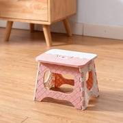 Foldable Stool | Portable Camping & Fishing Chair for Adults | Indoor Outdoor Compact Stool | Blue, Pink, Gray, Khaki | 1-Pack