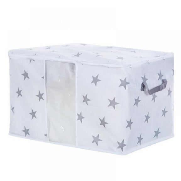 Foldable Storage Bag, Clear Window, Zipper, Large Capacity, Closet Storage Boxes