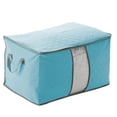 thumbnail image 1 of Foldable Storage Bag Organizer Clothing Blanket Quilt Closet Cabin Sweater Organizer Storage Box Pouches Organizer Container, 1 of 5