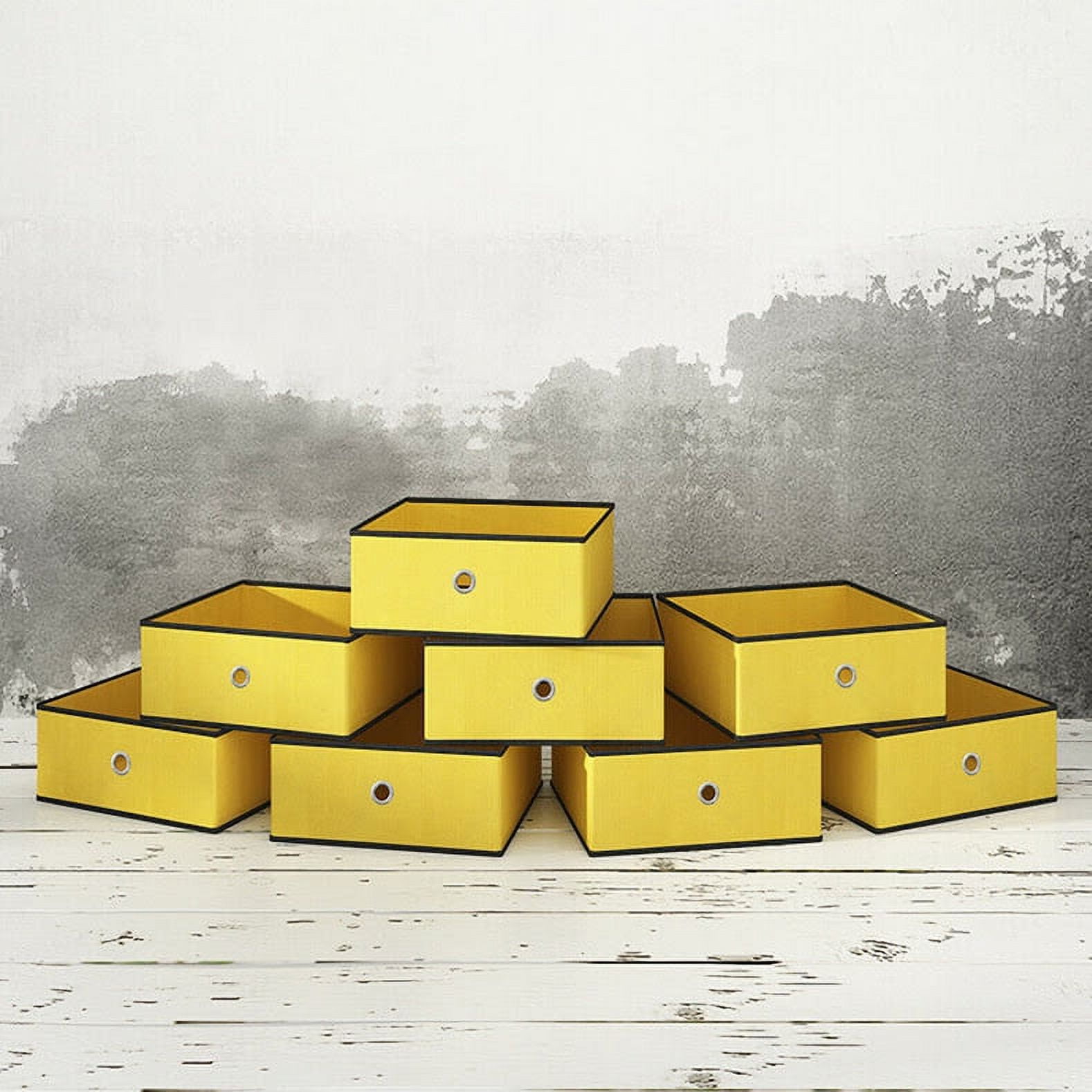 Foldable Storage Bins Cubes Fabric Cubby Basket Drawers Organizer, 8