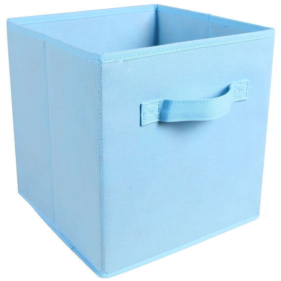 Foldable Storage Bins Fabric Cube Organizer with Handles for Closet Shelves Bedroom Home Organization and Storage Solutions Collapsible Storage Box
