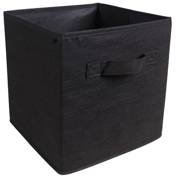 Foldable Storage Bins Fabric Cube Organizer with Handles for Closet Shelves Bedroom Home Organization and Storage Solutions Collapsible Storage Box