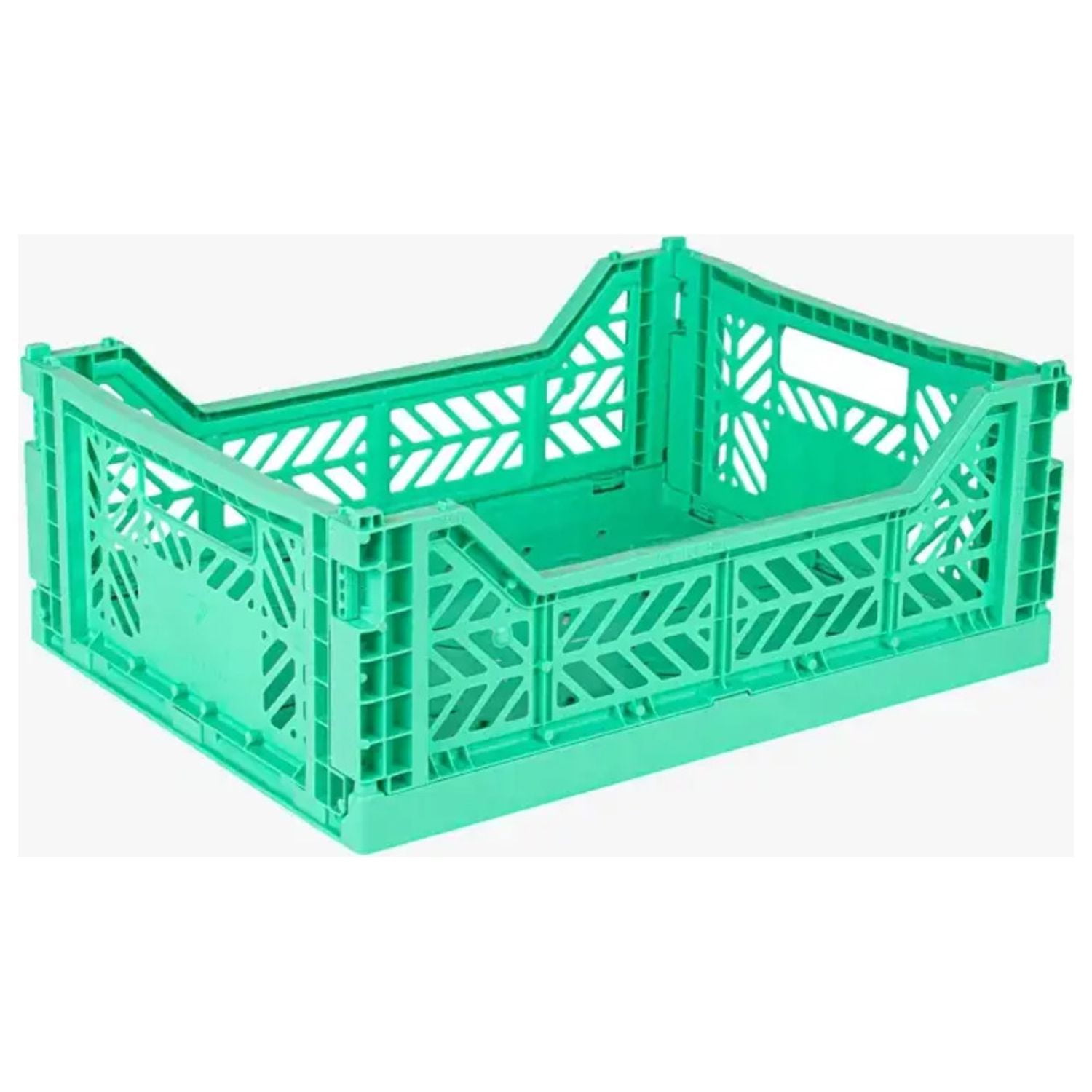 Foldable Storage Bins, Plastic Crate for Storage, Collapsible Crate