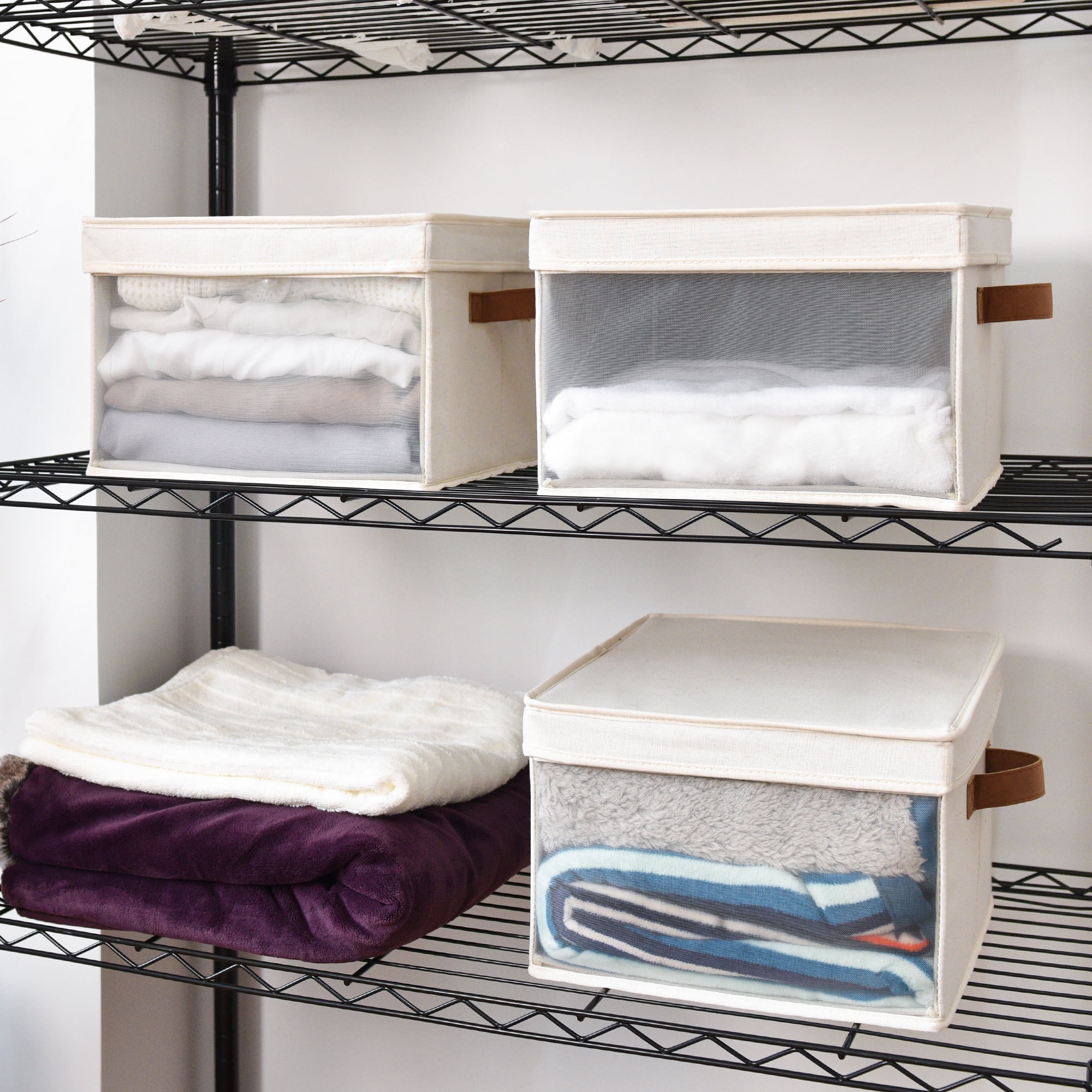 https://i5.walmartimages.com/seo/Foldable-Storage-Bins-with-Lids-Fabric-Collapsible-Storage-Box-for-Closet-Organization-Stackable-Container-with-PVC-Window-White-13-x-12-2-x-8-4_adfceaf6-d656-4684-b3a5-0ee94e695c1c.e2806e0dc9681c7062068907cc9c0b78.jpeg