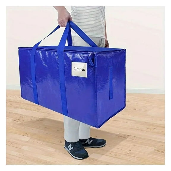 Foldable Storage Box 50L - Mobile Storage Bag with Wheels & Handles