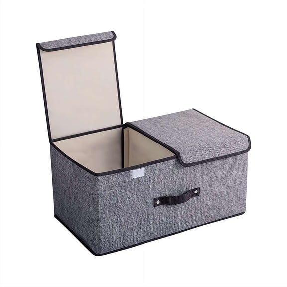 Foldable Storage Box Medium-sized Lidded Organiser Underwear and Miscellaneous Bedroom Storage Box