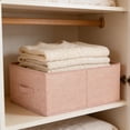 thumbnail image 1 of Fabric Storage Box Foldable Wardrobe Organizer Drawer Container Large Capacity Clothes Toy Storage Bin Space Saving Collapsible Storage Basket For Closet Bedroom Living Room Home Organization Use, 1 of 6